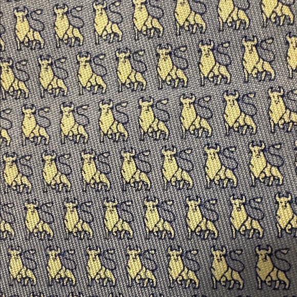 Vineyard Vines Custom Collections Merrill Lynch Logo Baby Blue Silk Necktie Tie - Picture 11 of 14